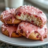 Soft Strawberry Sugar Cookies