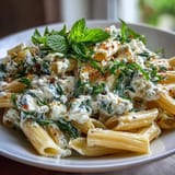 Creamy Pea and Ricotta Pasta with Mint, a vibrant vegetarian dish with fresh peas, ricotta, and zesty lemon.
