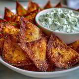 Homemade Pita Chips Tzatziki