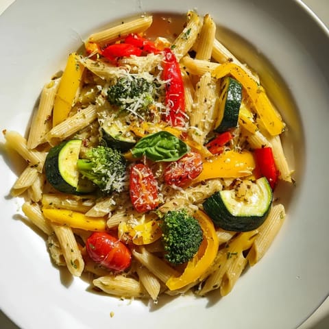 Pasta Primavera with Roasted Vegetables
