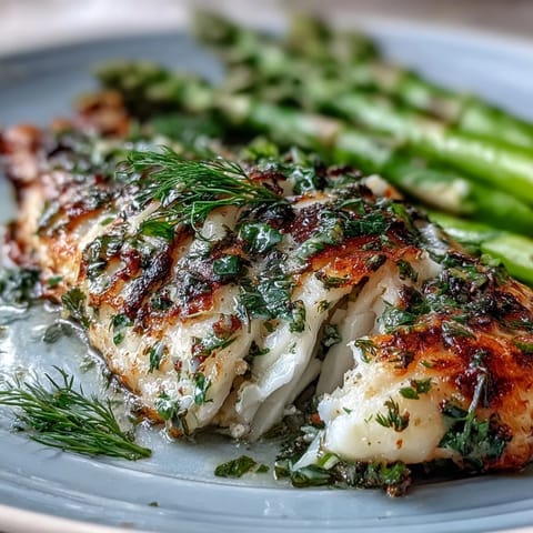 Aromatic lemon-herb tilapia paired with tender asparagus spears, perfect for a quick, gluten-free, low-carb meal.  