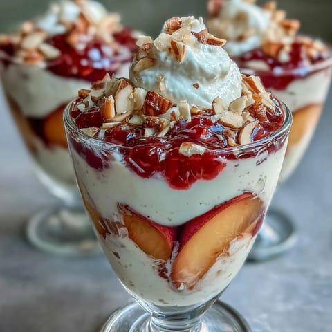 Fluffy Yogurt Peach Melba