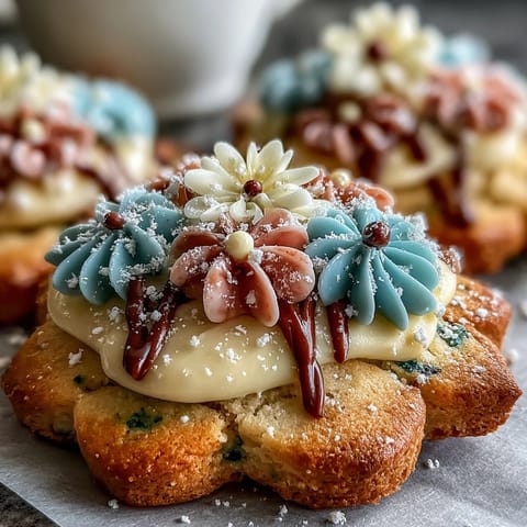 Baby in Bloom sugar cookies decorated with pastel royal icing flowers, perfect for baby showers and spring celebrations.