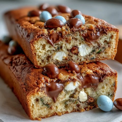 Soft, chewy Cadbury Egg Cookie Bars studded with pastel M&Ms, perfect for spring celebrations and Easter dessert tables.