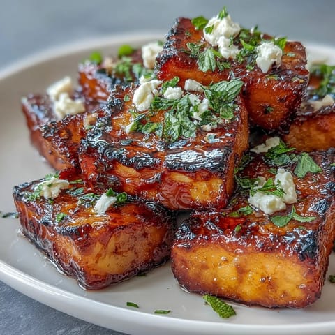 Grilled Watermelon Feta Mint