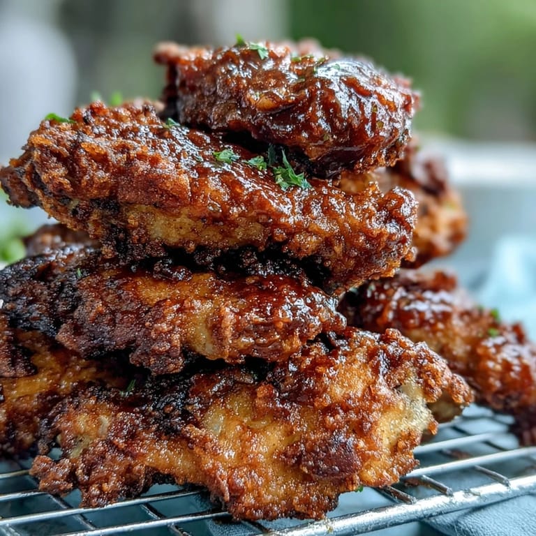 Crispy restaurant-style Fried Chicken Wings tossed in smoky BBQ sauce, served hot as a game-day appetizer.