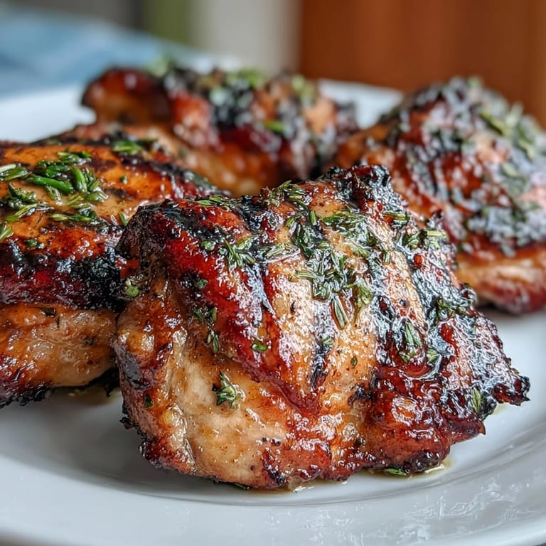 Juicy marinated chicken thighs with zesty lemon and oregano, paired with a crisp, refreshing Greek salad for a Mediterranean meal.  