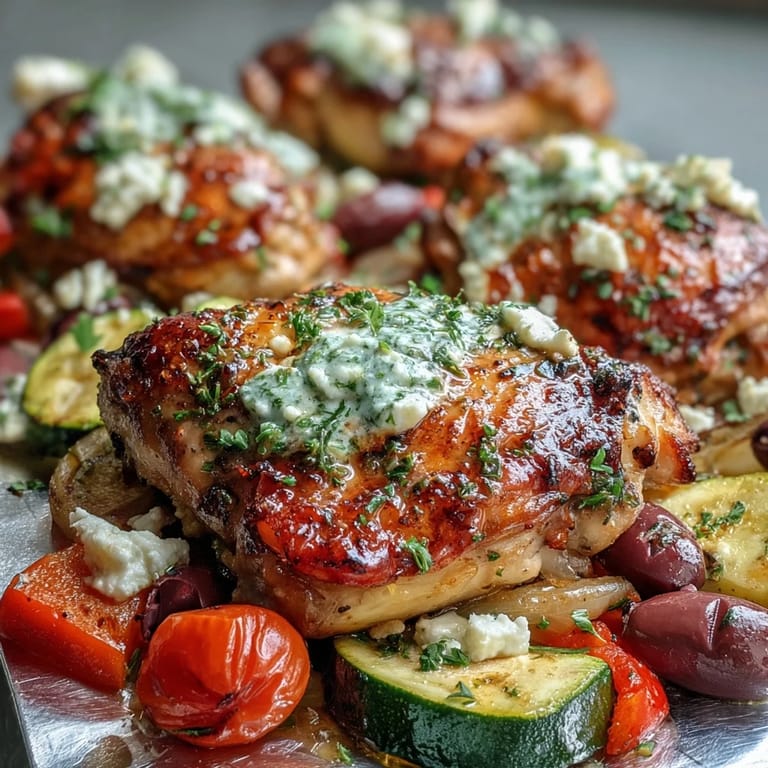 Colorful foil packets filled with chicken, peppers, zucchini, and olives, infused with zesty lemon and oregano flavors.