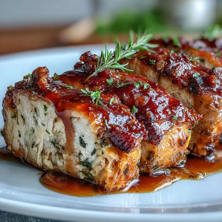 A comforting bowl of maple Dijon glazed chicken served over nutty brown rice with caramelized sweet potatoes and Brussels sprouts.  