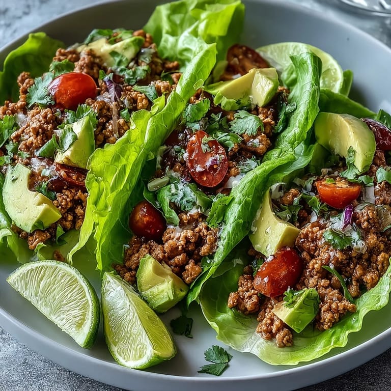 Savory Turkey Taco Lettuce Wraps, a vibrant and healthy Mexican-inspired weeknight meal.