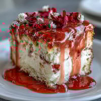 Pink ombre buttercream cake with delicate edible flowers, perfect for Mothers Day celebrations and dessert tables.