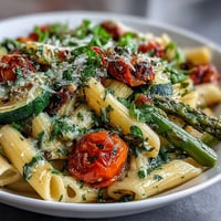 Spring Pasta Primavera Fresh Veggies