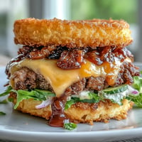 Juicy Memorial Day BBQ smash burger sliders with melty cheese, stacked high.